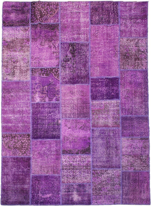 Patchwork Purple Cubes 01194
