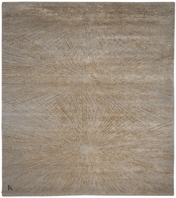 Riviera Ashwood Hony tapijt 5183 in beige van Koreman Exclusive Carpets, handgeknoopt uit wol.