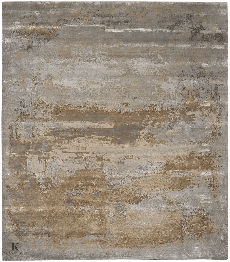 Riviera Classic gray tapijt 5073 in grijs-beige van Koreman Exclusive Carpets, handgeknoopt uit wol.