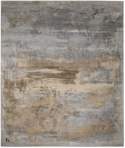 Riviera Nikkel/ Beige design tapijt 5072