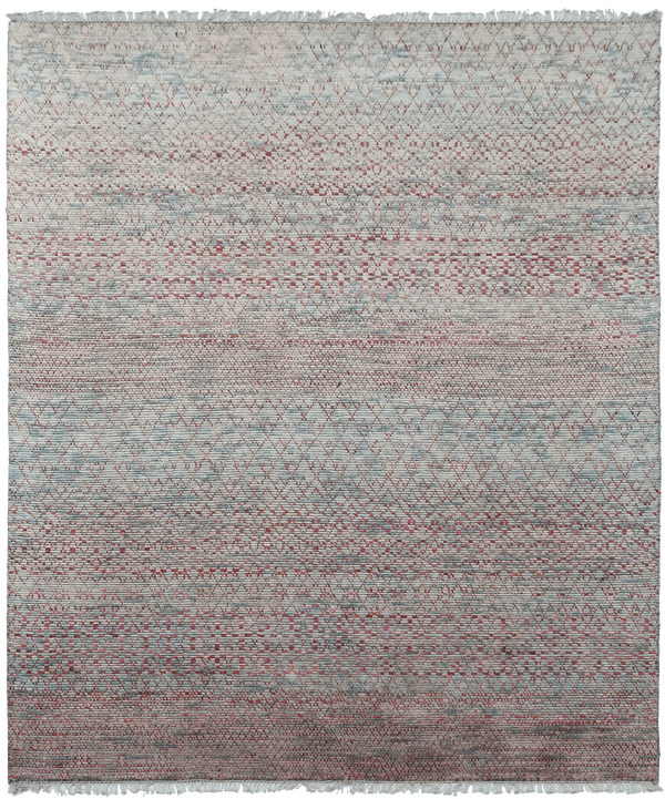 Sari Silk Caribbean Sky vloerkleed van Koreman Exclusive Carpets, handgeknoopt uit wol.