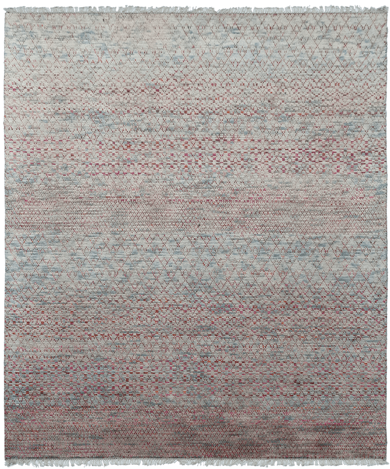 Sari Silk Caribbean Sky vloerkleed van Koreman Exclusive Carpets, handgeknoopt uit wol.