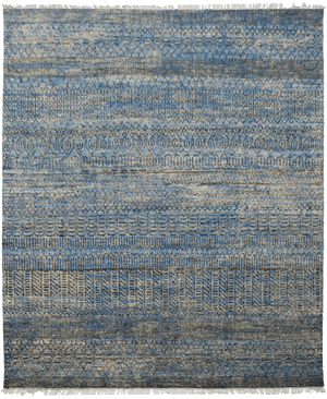 Sari Silk Tribal Blue