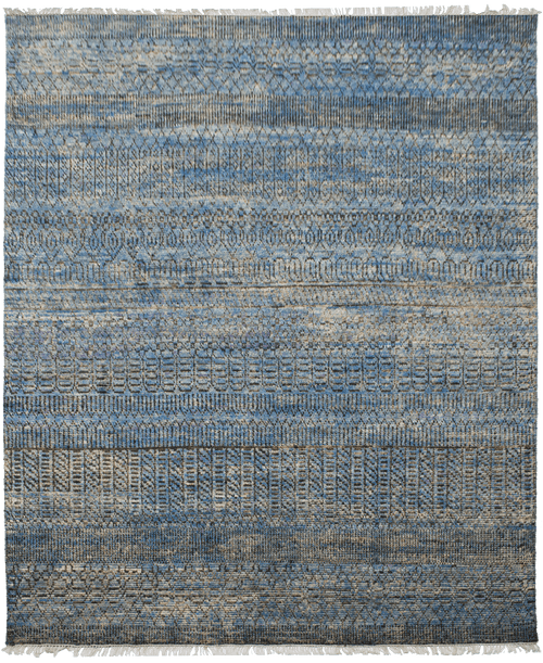 Sari Silk Tribal Blue