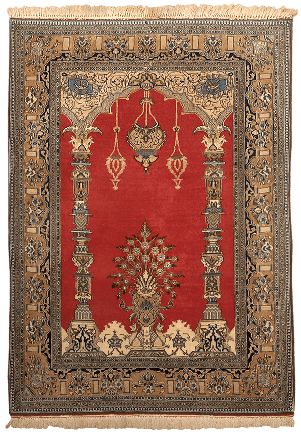 Tabriz Oriental Classic tapijt in rood van Koreman Exclusive Carpets, handgeknoopt uit wol.