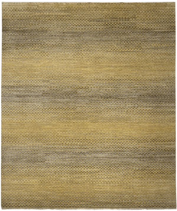 Tribal Design tapijt 3999 in geel van Koreman Exclusive Carpets, handgeknoopt uit wol.