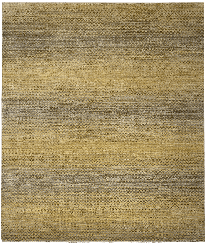 Tribal Design tapijt 3999 in geel van Koreman Exclusive Carpets, handgeknoopt uit wol.