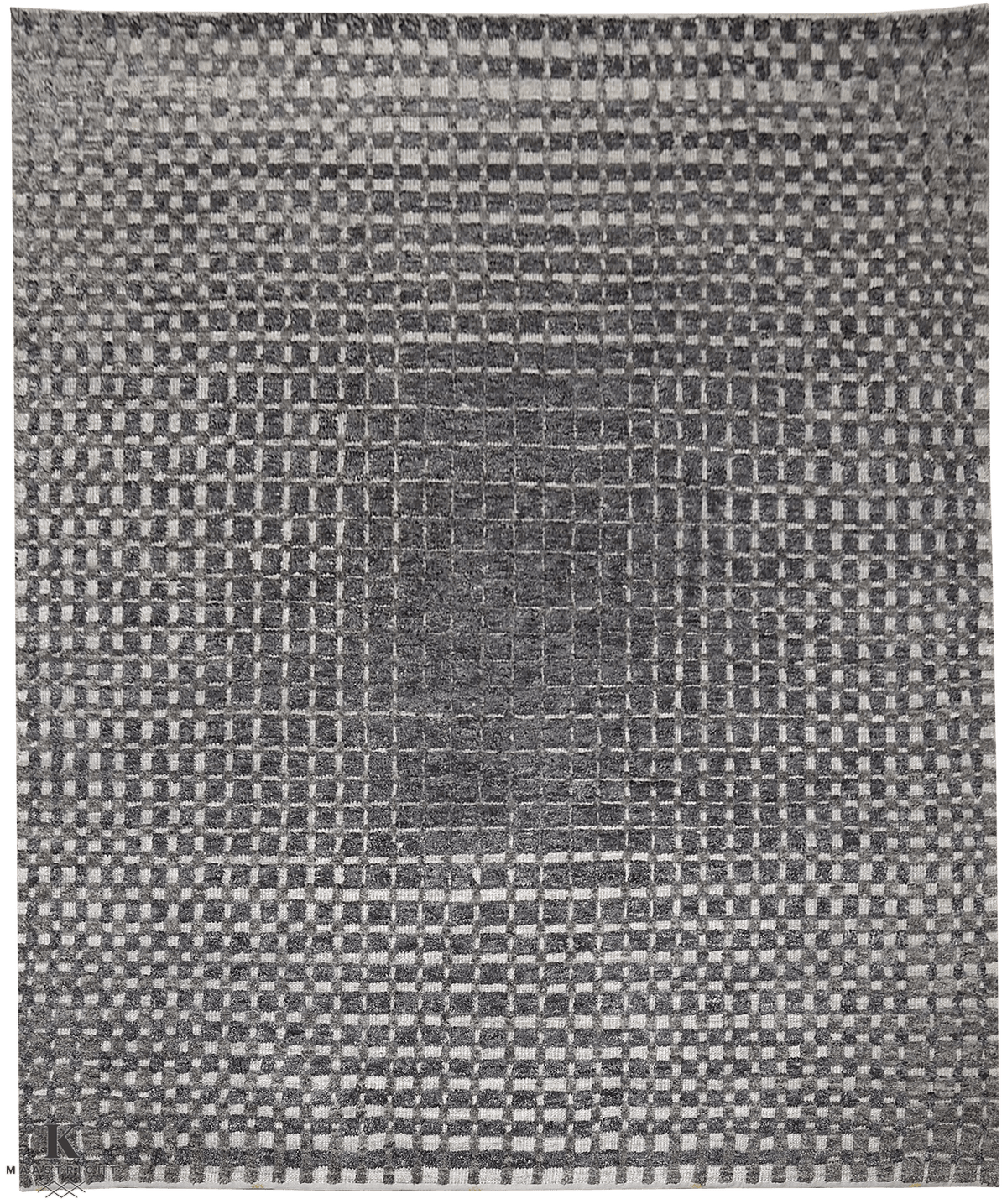 Urban Matrix design tapijt 5263 vloerkleed in antraciet van Koreman Exclusive Carpets, handgeknoopt uit wol.