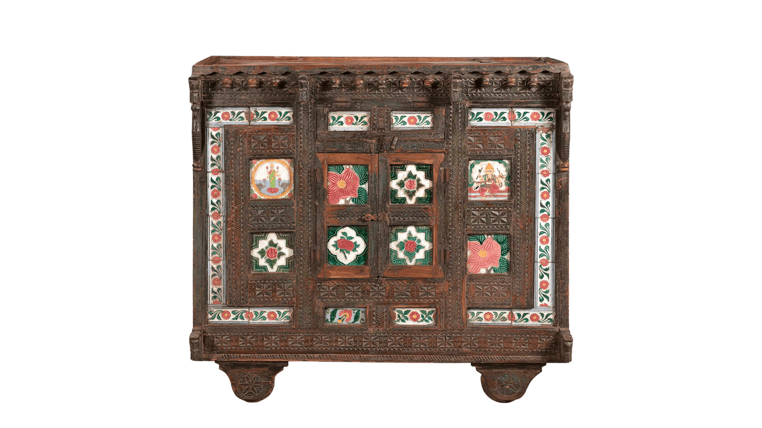 Antieke bruidskist uit india